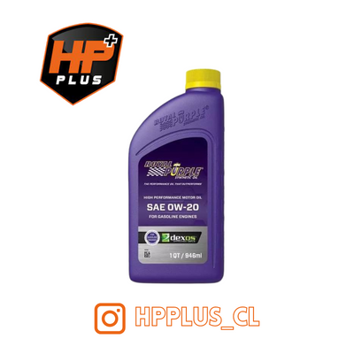 LUBRICANTES ROYAL-PURPLE ACEITE DE MOTOR DE ALTO RENDIMIENTO 0W-20 1020