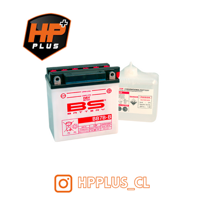 BATERIA BS BB7B-B DRY (ACID PACK) 12V 7AH 85CCA