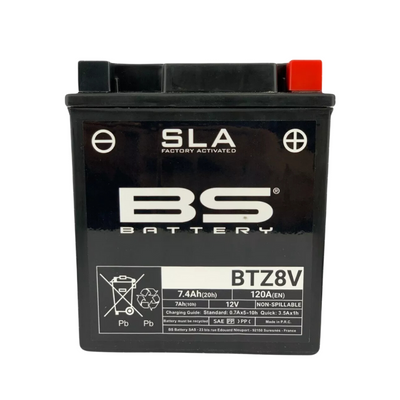 BATERIA BS BTZ8V SLA 12 V-12 AMP ( ACTIVADA )