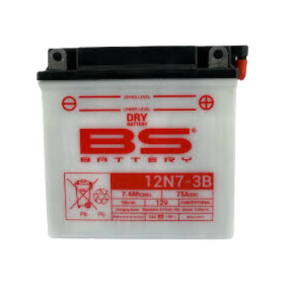 BATERIA BS DRY (ACIDO PACK) 12N7-3B 12V 7AH 75CCA