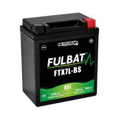 BATERIA FULBAT FTX7L-BS-GEL 12V 6A 100 CCA (YTX7L-BS)
