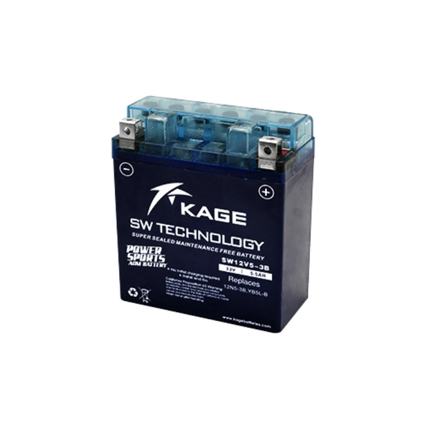 BATERIA KAGE SW12V5-3B 12V 5AH 80CCA (YB5L)