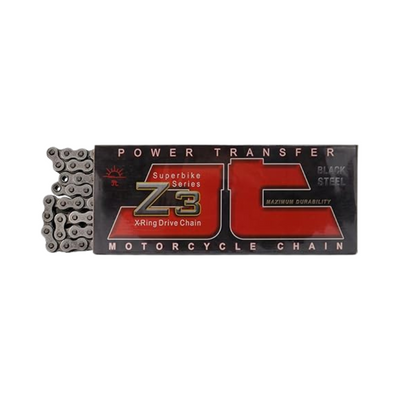 CADENA TRANSMISION JT SPROCKETS 525 CON X RING 124 BLACK STEEL