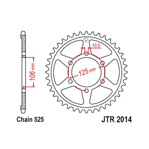 CATALINA JT SPROCKETS TRIUMPH STREET TRIPLE 675