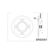 CATALINA RIFFEL HONDA CG125/CB100/XBLADE (45T)