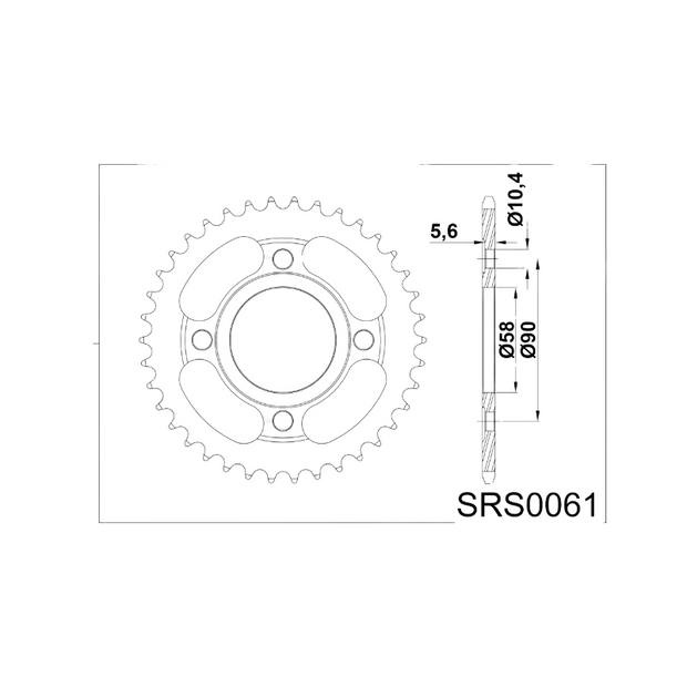 CATALINA RIFFEL HONDA CG125/CB100/XBLADE (45T)