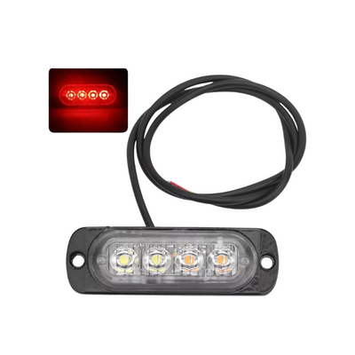 FOCO LED DESTELLANTE ROJO COB 12/24V