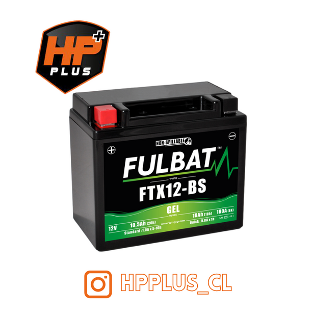 BATERIA FULBAT FTX12-BS-GEL 12V 10AH 180CCA