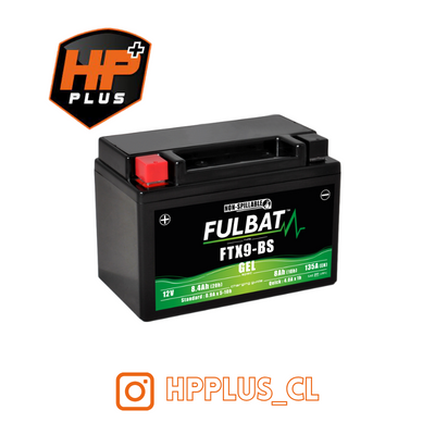 BATERIA FULBAT FTX9-BS-GEL 12V 8A 135CCA (YTX9-BS)