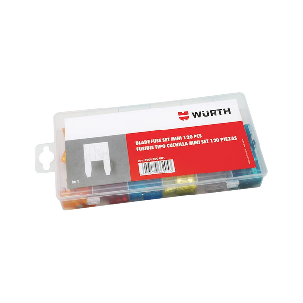 KIT DE FUSIBLE MINI 120 PIEZAS WURTH