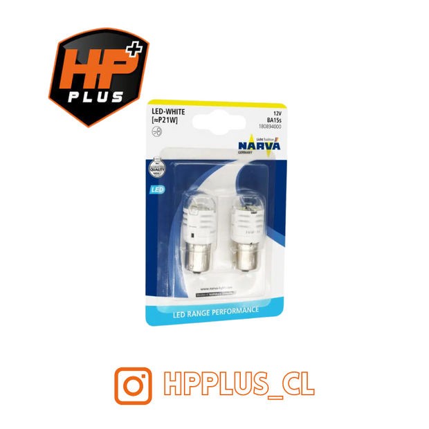 AMPOLLETA NARVA P(Y)21W BA15S LED 12 V (2 U.)