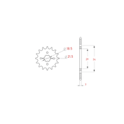 PIÑON ATAQUE PBR 15T KTM DUKE 390 (14-22)