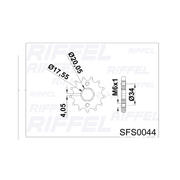 PIÑON ATAQUE RIFFEL HONDA CG UM DSR 200